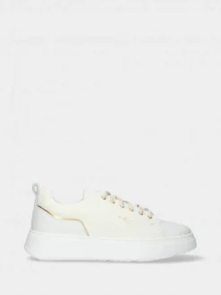 Sapatilha Em Pele Branca Anita 02