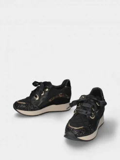 Sapatilha Preta Com Cunha Interior Alice 42