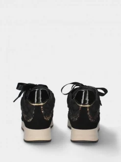 Sapatilha Preta Com Cunha Interior Alice 42