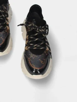 Sapatilha Preta Sola Chunky Stella 12