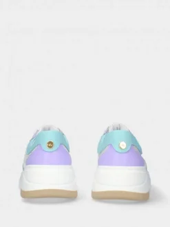 Sapatilha Turquesa Com Cunha Para Mulher Benedita 01