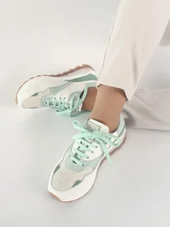 Sapatilhas Branca E Verde Para Mulher Angela 21