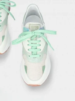 Sapatilhas Branca E Verde Para Mulher Angela 21