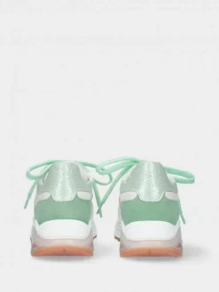 Sapatilhas Branca E Verde Para Mulher Angela 21