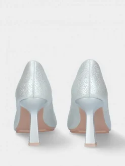 Sapato Stiletto Prateado Salto Alto Luisa 01