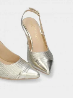 Sapatos Dourados Salto Alto Para Cerimonia Luisa 02