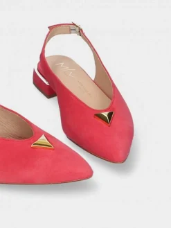 Sapatos Salto Raso Coral Lea 66