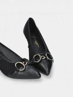 Stilleto Preto Salto Medio Lori 34